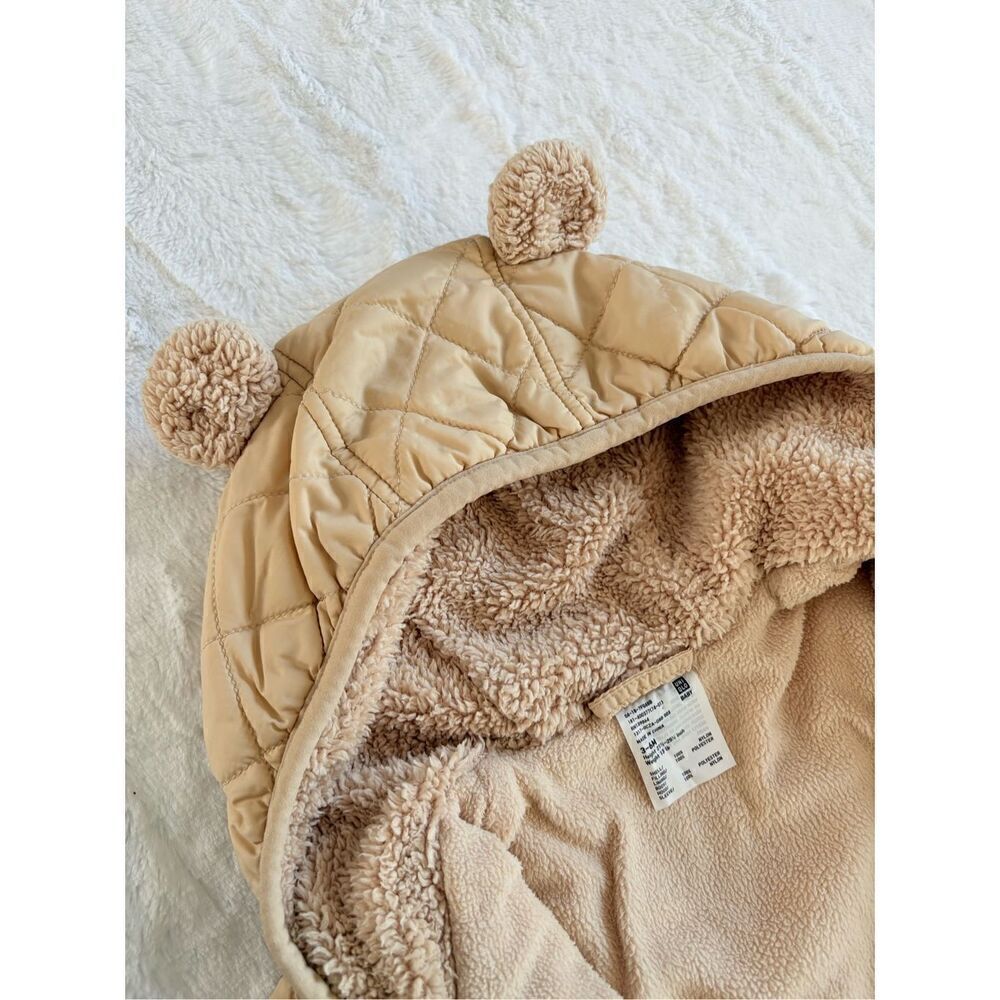 Uniqlo Cream - Tan infant snow suit size 3-6 months